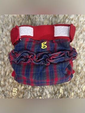 5 for $25🔥GDiapers Plaid Reusable Cloth Diaper Medium (13-28lbs)